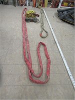 ROUND SLINGS & ROPE QTY (7)