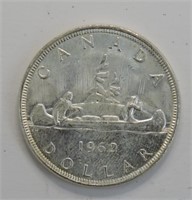 1962 CAD Voyageur Silver $1 Coin