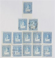 13 pcs 1938 Newfoundland 4c Stamps