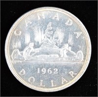 1962 CAD $1 Silver Voyageur Coin