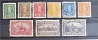 9 pc Set 1935 1c to 50c  Canada Stamps