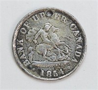 1854 Bank Of Upper Canada One Half Penny