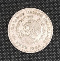 1964 MEX Silver Peso