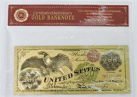 24kt Gold Foil USD $100 Fantasy Note