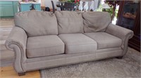 MICROFIBER SOFA, GRAY COLOR