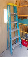 WERNER 6' STEP LADDER; GAS CAN