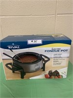 Rival Electric Fondue Pot. 3 quart capacity.