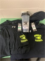 UnderArmor Dryfit t shirt, Hoodie and shaker cup