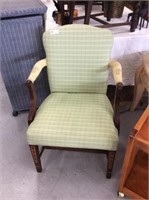 Green and yellow pineapple accent chair