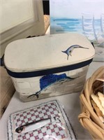 Sail fish basket purse