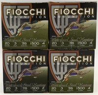 100 Rounds Of Fiocchi 20 Ga Waterfowl Shotshells
