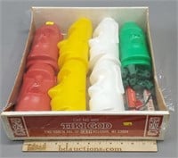 Blow Mold Tiki Party Lights New Old Stock