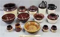 American Country Pottery Lot Collection