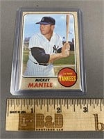1968 Mickey Mantle Topps Baseball Card