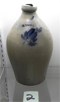 Lyons Stoneware Jug w/Blue Decoration NO SHIPPING