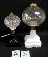 2 Antique Oil Lamps - NO SHIPPING