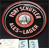 Fort Schuyler Beer Tray - Utica, NY