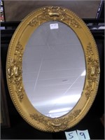 Oval Looking Glass Mirror NO SHIPPING