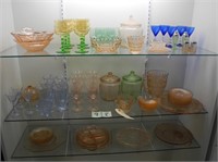 Over 60 Pcs of Depression Glass - NO SHIPPING