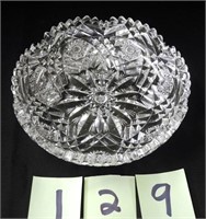 Signed Libbey ABP Cut Glass DIsh