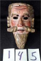Antique Carved Wooden Mask