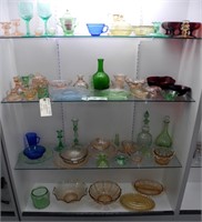 Approx 65 Pcs of Depression Glass -NO SHIPPING