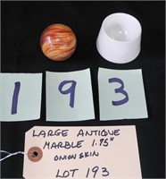 Large Antique Marble 1.75"  Onion Skin