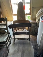 Antique Ironing Board & 2-Chairs