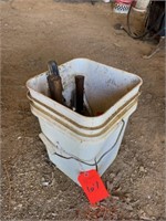 White Bucket With Tools