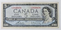 1954 CAD $2 Banknote