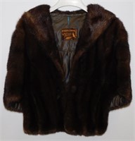 Joseph C. Bicha Better-Maid Fur Coat/Shawl Wrap -