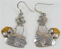 Navajo Sterling Silver Earrings - 5.21 grams
