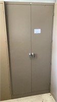36"x78" 2 Door Metal Storage Locker, 5 Shelf