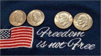 4 -1776-1976 Eisenhower Bicentennial Dollar Coin