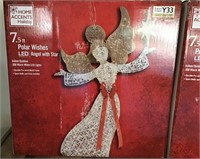 IN BOX HOME ACCENTS 7.5 FOOT LED ANGEL YARD ART
