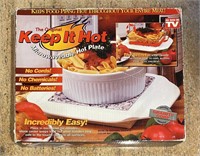 NIB KEEP IT HOT MICROWAVEABLE HOT PLATE