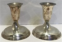 SILVERPLATE CANDLE HOLDERS