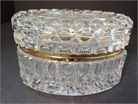 Vintage hinged Crystal box