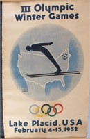 Witold Gordon 1932 Olympic Ski Poster