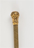 Victorian Rolled Gold and Baleen Riding Crop