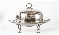Large English Meat Dome w/ Well & Tree Tray