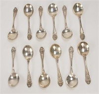 12 Wallace Sir Christopher Sterling Soup Spoons