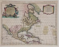 Mortier's 1708 De L'Isle Map of North America