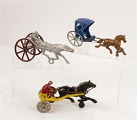 3 Early 20th C. Kenton Cast Iron Toys