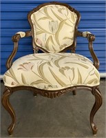 TULIP PATTERN UPHOLSTERED CHAIR