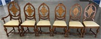 HEAVY ORNATE DINING CHAIRS