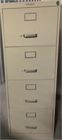 TALL GOLDEN CREST TAUPE METAL FILING CABINET