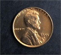 1955-D LINCOLN HEAD WHEAT BACK PENNY (UNCIRCULATED