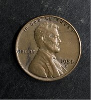 1958-D LINCOLN HEAD WHEAT BACK PENNY