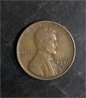 1940-S LINCOLN HEAD WHEAT BACK PENNY